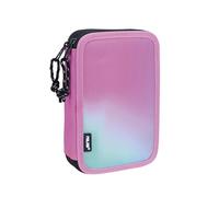 Federmäppchen mit Sunset-Inhalt, 2 Etagen, Rosa MILAN®