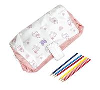 Federmäppchen, Schüleretui, Schreibwaren-Organizer, multifunktionaler Halter mit Griff für Studenten, Teenager, Erwachsene, Pendeln, Reisen, rose, Refer to description, Unisex