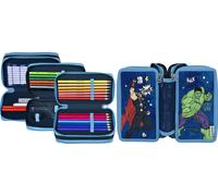 Federmäppchen SCOOLI "Tripledecker, Avengers", Kinder, bunt (avengers), Polyester, Schreibgeräteetuis Federmäppchen (88859419-0) avengers