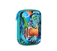 Federmäppchen SJ Boy, Speed Pad 3D Seven - Air Tiger Tiger - Hartschalenetui mit Schreibwaren für Kinder + Schlüsselanhänger Pfeife und Kugelschreiber, mehrfarbig