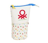 Federmäppchen stehend Benetton Topitos Weiß (8 x 19 x 6 cm)