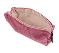 Federmäppchen Stifteetui mit Reißverschluss Retro Design Rosa Polyester | Weiches Material für Alltag, Schlankes Reise Organizer, Geeignet für Ladekabel und Wachsmalstifte