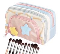 Federmappe Große Kapazität Ästhetische Must-Haves Organisation | Süßes Geräumiges Federmäppchen für Kinder Schüler Mädchen Schule Uni Toilettenartikel Reise Make-up Kosmetik Kunst