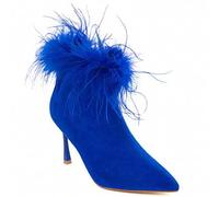 Federn Ankle Boots mit Stilettoabsätzen - Kühne Raffinesse und Haute-Couture-Ausstrahlung