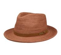 Fedora Crochet Raffiahut by Stetson terracotta M (56-57 cm)