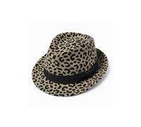 Fedora "Leo Modern", Damen, braun, Wolle, COLLEZIONE ALESSANDRO, Animalmuster, Hüte (92245624-0) braun