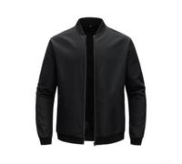 Feegow Herren Blousonjacke Polyester Spandex Atmungsaktiv Schwarz Grau | Leichtes Design, atmungsaktiv, ideal fÃ¼r FrÃ¼hling und Sommer, GrÃ¶Ã en L bis 4XL, schwarz oder grau