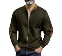 Feegow Herren Casual Jacke Strickjacke Color Block Herren Casual Jacke | Casual Design, Color Block Muster, ideale Herbstmode, bequem für den Alltag