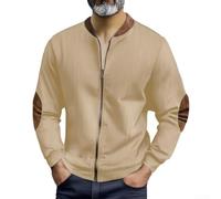 Feegow Herren Casual Jacke Strickjacke Color Block Herren Casual Jacke | Casual Design, Color Block Muster, ideale Herbstmode, bequem für den Alltag