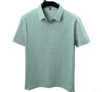 Feegow Polyester Spandex für Polo Hemd V-Ausschnitt Leicht Polyester | Atmungsaktiver Stoff, ideal für warme Tage, bürogeeignet, casual Look, einfache Pflege