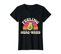 Feeling Guac-Ward Awkward Guacamole Puns - Preisgünstiges Grafik-T-Shirt, Damen, Schwarz, XL