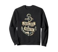 Feeling Nauti Lustiges Vintage-Segel-Design Sweatshirt