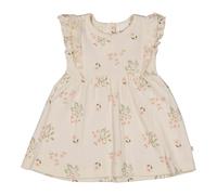 Feetje Ajour-Kleid Flügelarm Papageien Blumen 80 natur/bunt