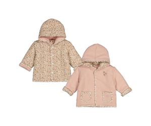 Feetje Ajour-Wendejacke mit Kapuze Blumen 62 rosa/bunt