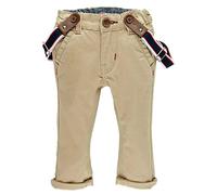 Feetje Baby-Jungen Baumwollhose Klassische Twill Hose mit Hosenträgern, Größe:74, Farbe:Beige (Sand 450)
