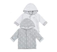 Feetje Baby-Jungen Sweatjacke Wendejacke mit Kapuze, grau Melange, 68