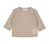 Feetje-Gerippte Longsleeve - Elephant-Taupe Melange - 68