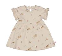 Feetje Kleid kurzarm Pferde Blumen 68 natur/braun