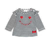 Feetje LA Shirt Navy/Weiß mit Big Smily BW Jersey Lochstickerei Pomme D'Amour 1871 (62)