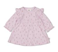 Feetje Ajour-Kleid langarm Blumen Rüschen 80 flieder