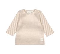 Feetje Shirt langarm Ringel Rippqualität 68 taupe