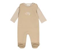 Feetje Strampler-Set Mond Ringel Waffelpiqué 56 braun pique