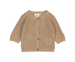 Feetje Strickjacke mit Tasche 74 taupe gestrickt