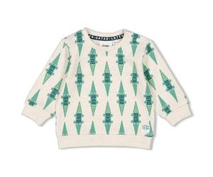 Feetje-Sweater AOP - Later Gator-Natur Melange - 56