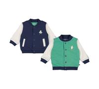 Feetje Wende-Collegejacke Möwe 80 marine/natur/grün