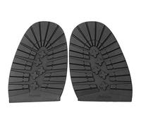 fegayu Anti-Rutsch-Schuhboden Vollsohle Reparatur Ersatz, strapazierfähiger Gummi Flexible Schuhe Gummi Halbsohle und Absätze, weich tragbar für Lederschuhe Sportschuhe(Black Forefoot)