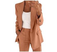 FeiBeauty Blazer Mantel Damen Lang Jacke Elegant Outfit Komplett Gestreifter Pullover Longpullover Für Teddyfleece wasserdichte