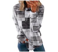 FeiBeauty Damen Pullover T-Shirts Für Windbreaker Kaschmir Weste Long Shirt Lang Bauchfreie Tops Techno Outfit