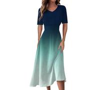FeiBeauty Kleid Rot Lang Für Hochzeitsgäste Damen Wickelkleid Kurzes Strandkleid Kurz Weiß Cocktailkleid Sommerkleid A Linie Kurze Kleider