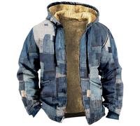 FeiBeauty Norweger Strickjacke Herren Flecktarn Jacke Drückjagd Sweatjacke Arbeitsjacke Weiße Bomberjacke Blazer