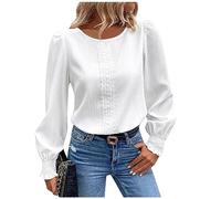 FeiBeauty Pullover Weihnachten Damen Sweatshirt Basic Rundhals Langarmshirt Herbst Christmas Sweatshirts for Women One Piece Tshirt Pulli Y2K Strickpullover