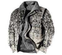 FeiBeauty Teddy Jacke Camouflage Herren Mantel Sweatjacke Mit Kapuze Regenjacke Wasserdicht Atmungsaktiv Strickjacke Weiß Fleecejacken Kurzmantel