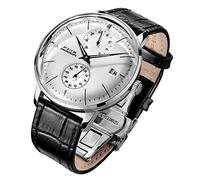 FEICE Armbanduhr für Herren, automatisch, minimalistisch, analog, mechanisch, Lederband, Uhren, analog, gebogen, spiegelnd, gebürstete Oberfläche, lässig, elegante Uhren für Herren, FM212 Lederarmband