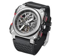 FEICE Eckige Herren Armbanduhr Mechanische Automatik Herrenuhr Saphirglas Skelett Zifferblatt Wasserdicht bis 10 ATM - FM507