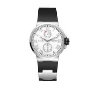 FEICE Herren-Automatikuhr, mechanisch, analog, wasserdicht, Saphir, Sport, Schwimmen, Herrenuhr, schlicht, lässig, elegante Uhren für Herren, FM1405-Silikonband, Schwarz, Modern