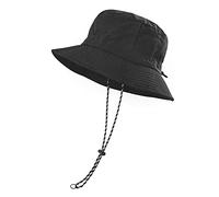 FEICUI Fischerhut für Herren und Damen, schnelltrocknend, verstaubar, UV-Schutz, Boonie-Sonnenhut, Schwarz, Einheitsgre