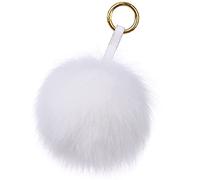 feifanshop Pom Pom Anhänger (Weiß)