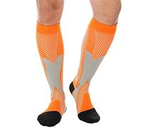 feifanshop Sport-Kompressionsstrümpfe Stützstrümpfe Reisestrümpfe Kniestrümpfe Trombosestruempfe Kompressionsstrümpfe Kompressionssocken Damen Herren Orange EU 40-43