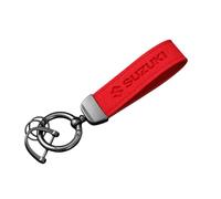 FEIHUAJIANIAN Auto Schlüsselanhänger für Suzuki Vitara LY iV-4 Hybrid 2016-2024 2025, Schlüsselanhänger mit dem Logo für Auto Individuell als Geschenk Für Autofans,Red