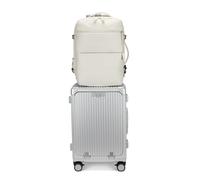 feilario 2-teiliges Set mit Aluminiumrahmen, PC-Hartschalen-Spinner-Räder, Gepäck, 52 x 38 x 22 cm, von Fluggesellschaften zugelassen, integriertes TSA-Schloss, Handgepäckkoffer, mit Getränkehalter