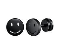 feilok Ohrringe Edelstahl Lachen Gesicht Runde Männer Ohrstecker Piercing Ohrringe für Männer Damen