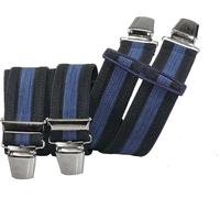 Fein gewobener Hosenträger 2 farbig marine