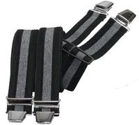 Fein gewobener Hosenträger 2 farbig schwarz