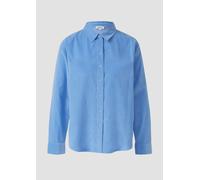 Feincord-Bluse mit Hemdkragen 48 blau 2168877.5141.48