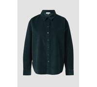 Feincord-Bluse mit Hemdkragen 48 Blau 2168877.6933.48