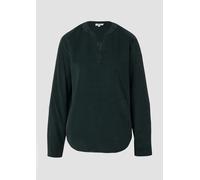 Feincord-Bluse mit Turn-up und Raffung am Rücken 38 Blau 2170019.6933.38